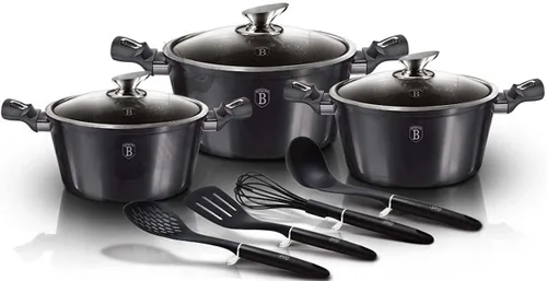 Zestaw garnków BERLINGER HAUS Carbon Pro Edition BH-6919 (10 elementów)
