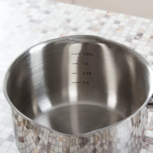 AMBITION Vikos 1,5 l - rondel ze stali nierdzewnej z dziobkiem i pokrywką