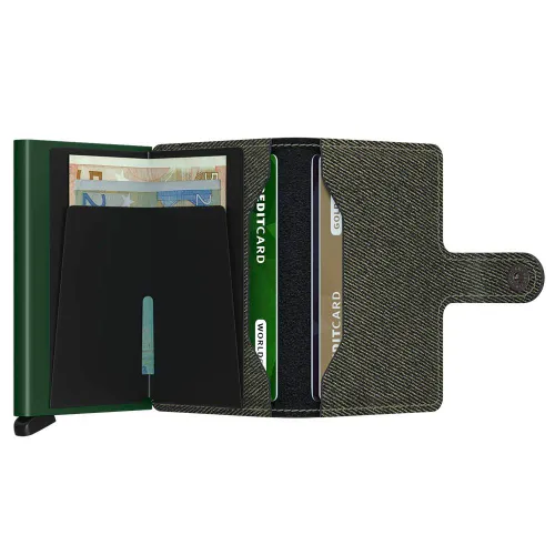 RFID Secrid Miniwallet Twist-green ile Cep Cüzdanı