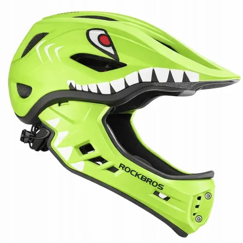 Kask rowerowy dziecięcy fullface szczękowy 2w1 odpinana szczęka rozmiar S