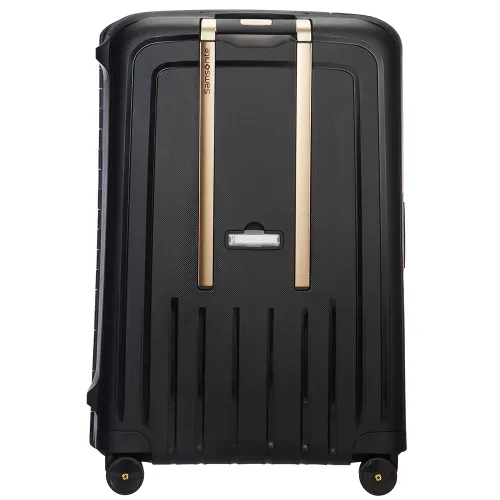 Большой чемодан Samsonite S'Cure DLX-black / Gold deluscious