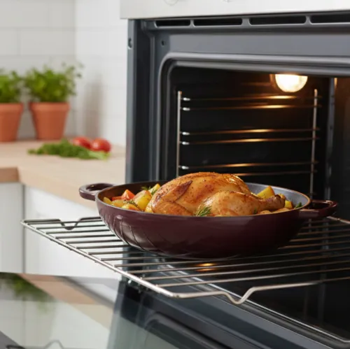 Garnek żeliwny HAGE DN30 3L Bakłażanowy