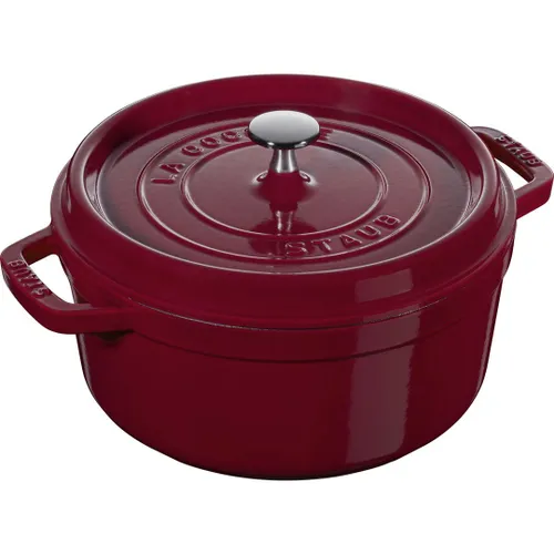 Garnek żeliwny okrągły 3.85 ltr, bordeaux STAUB LA COCOTTE Kasztanowy