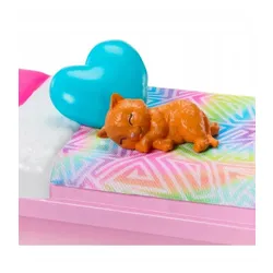 LALKA BARBIE POKÓJ ZABAW duży zestaw 2 lalki, piesek, kotek + akcesoria HYT64