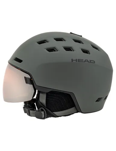 Kask snowboardowy męski z wbudowaną szybą HEAD RADAR nightgreen 2023 - Rozmiar - XL/XXL