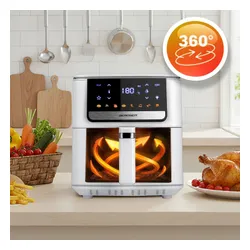 Air Fryer Frytkownica beztłuszczowa BERDSEN BD-662 Biały 6.5l 8 automatycznych programów