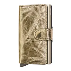 Secrid kompaktowy portfel z RFID Miniwallet Crunch - gold