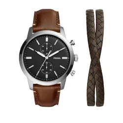 Fossil Townsman Fs5967set Kahverengi / Gümüş Saat