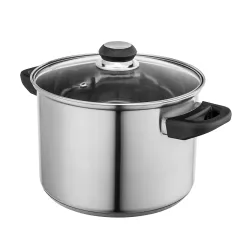 Garnek ze stali nierdzewnej z pokrywką EMILIO 5,6 l