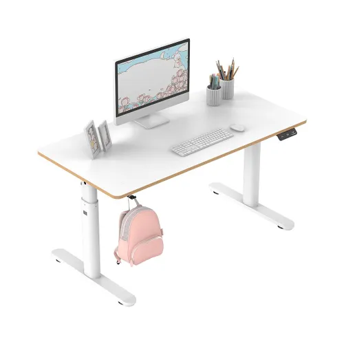 Biurko Ultradesk Pulsar 120cm Regulacja wysokości Biały