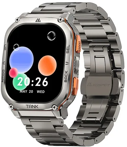 Smartwatch KOSPET Tank M3 Ultra Special Edition Srebrny