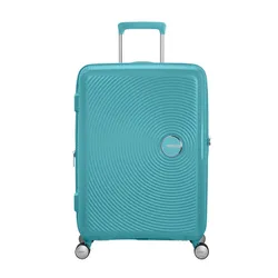 Walizka średnia Soundbox American Tourister - turquoise tonic