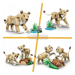 LEGO Creator 3w1 31386 Dzikie zwierzęta: Dumny lew, zestaw klocków 9+
