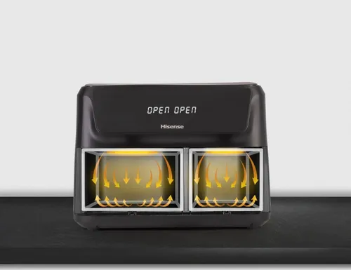 Air Fryer Frytkownica beztłuszczowa HISENSE HAF2700DCD 11l z podwójnym koszem 8 automatycznych programów
