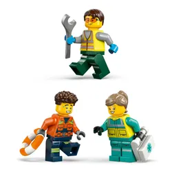 LEGO 60505 City Zestaw z samolotem, ciężarówką serwisową i poduszkowcem