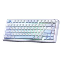 Klawiatura AULA F75 Sea Salt Blue Graywood V3 Switch RGB