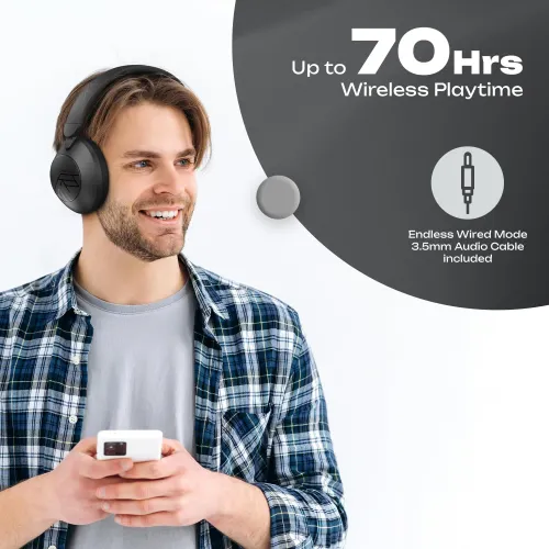Słuchawki bezprzewodowe PowerLocus Orion Nauszne Bluetooth 5.4 Czarny