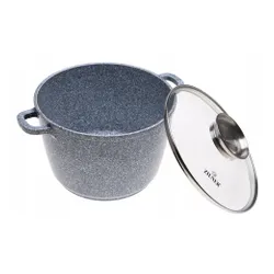 Garnek ceramiczny marmurowy kociołek głęboki wysoki 14l 32cm 9013