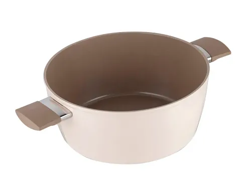 Garnek aluminiowy nieprzywierający z pokrywką FLORINA MOKKA 26 cm 4,8 l
