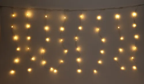 Kurtyna dekoracyjna CHRISTMAS DECORATION 232135 120 LED Sieciowe 3 m Biały