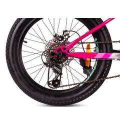 Rower dziecięcy SUN BABY Verdant Calix 20 dla dziewczynki Biało-różowo-miętowy
