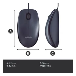 Myszka Logitech M100 Szary