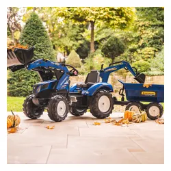Falk Traktor na Pedały New Holland T8 z Koparką i Przyczepą 3-7 lat