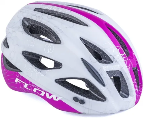 Kask rowerowy AUTHOR Flow X9 Biało-różowy MTB (rozmiar M)