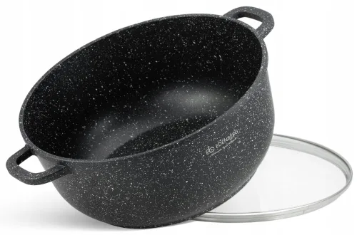 Garnki marmurowe 6el zestaw komplet garnków 8140