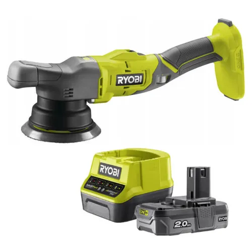 Polerka RYOBI ONE+ R18P-0 + Akumulator RYOBI ONE+ RC18120-120 2Ah 18V + ładowarka