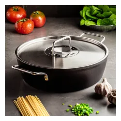 FISSLER Adamant 28 cm - garnek aluminiowy z pokrywką