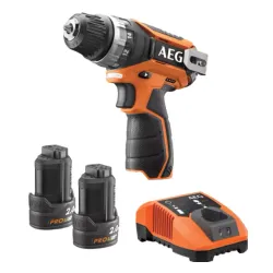 AEG PowerTools BS 12C2 Lİ - 202B Akülü matkap (+piller, şarj cihazı, çanta)