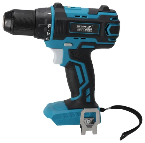 Wiertarko-wkrętarka DEDRA DED7041 + Akumulator DEDRA DED7034 SAS+ALL 4Ah 18V + Ładowarka DEDRA DED7038 SAS+ALL