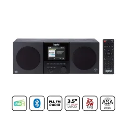 Radioodbiornik Imperial DABMAN 220 Radio FM DAB+ Bluetooth Czarny
