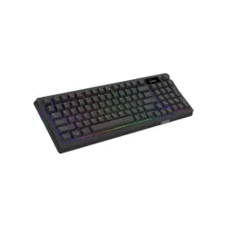 Klawiatura gamingowa Aqirys Atria AQIRYS White Linear przewodowa mechaniczna podświetlana czarna