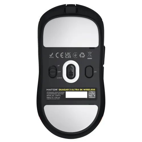 Myszka gamingowa Hator Quasar 3 Ultra 8K Wireless Czarny