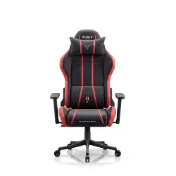 Fotel Diablo Chairs X-One 2.0 Small Bloody Mery Gamingowy do 90kg Tkanina Czarno-Czerwony