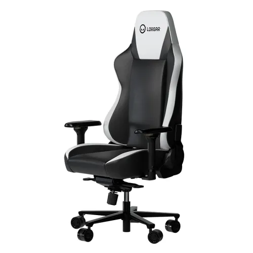 Fotel Lorgar Base 311 Gamingowy do 150kg Skóra ECO Czarno-biały