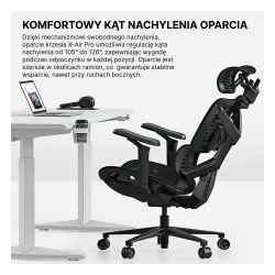 Fotel Anda Seat X-Air Pro XL Gamingowy do 120kg Tkanina Czarny