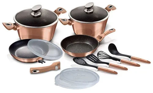 Zestaw garnków BERLINGER HAUS Rose Gold BH-7058 (13 elementów)