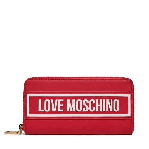 Большой женский кошелек LOVE MOSCHINO Jc5719pp0hkg150a Rosso / Bianco