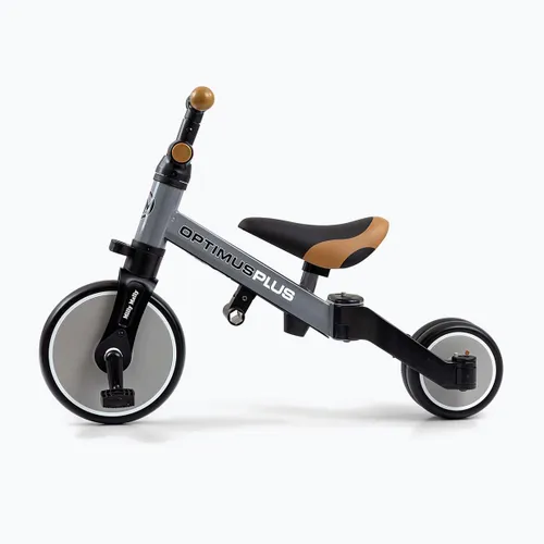 Rowerek biegowy trójkołowy Milly Mally 4w1 Optimus Plus grey