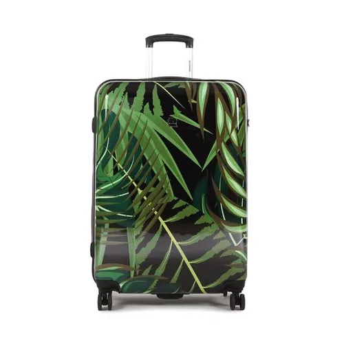 Большой жесткий чемодан Saxoline SX Palm Leaves 1460h0. 71. 10 Черный