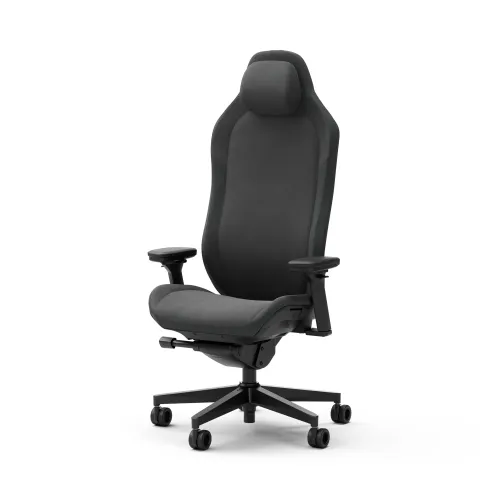 Fotel Fractal Design Refine Fabric Dark Gamingowy do 125kg Tkanina Czarny