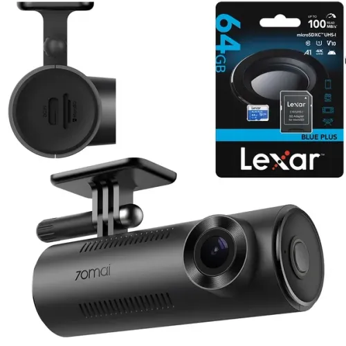 Wideorejestrator 70MAI M310 + karta pamięci 64GB