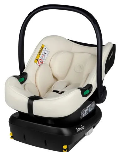 Fotelik samochodowy LIONELO Astrid i-Size z bazą Isofix 40-87 cm (0-13 kg) Kremowy