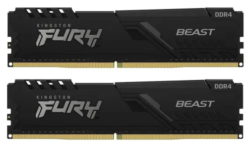 Pamięć RAM Kingston FURY Beast DDR4 16GB (2 x 8GB) 3733 CL19 Czarny