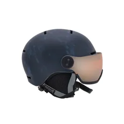 Kask narciarski dziecięcy SALOMON GROM VISOR blue z WBUDOWANA SZYBĄ - KAT. S2 - Rozmiar - S