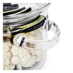 Garnek szklany żaroodporny z pokrywką SIMAX NYKO 2 l