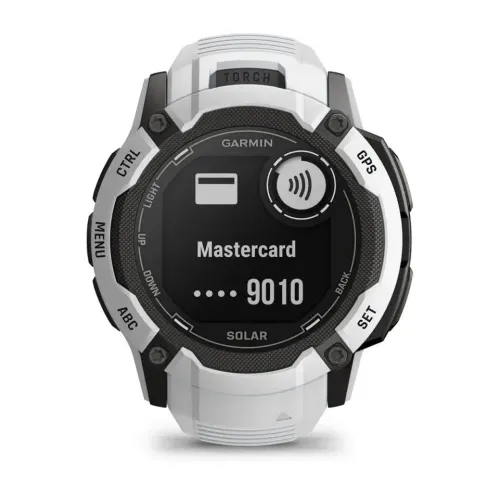 Smartwatch Garmin Instinct 2X Solar 50mm GPS Biały